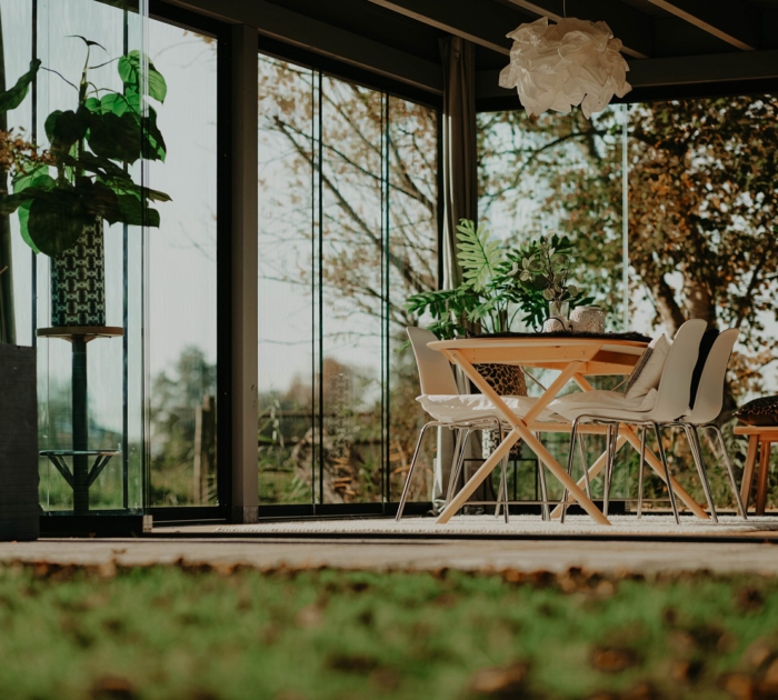 luxe maatwerk veranda met glas